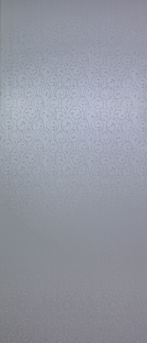 Отделочный профиль ПВХ внутреннего применения,потолочный, 250 мм. с Термопечатью:  Белая вуаль (195/1),  2,7 м.